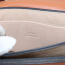 Chloe Fay Shoulder Bag Suede Leather Brown Gold Auth BA8434-20