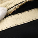 Chloe Etel Hand Bag Leather 2way White Gold Auth BA8435-19
