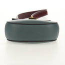 Chloe Chain Drew Shoulder Bag Leather Blue Gold Auth BA8436V-10