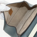 Chloe Chain Drew Shoulder Bag Leather Blue Gold Auth BA8436V-18