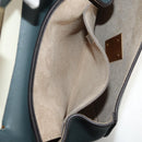 Chloe Chain Drew Shoulder Bag Leather Blue Gold Auth BA8436V-21