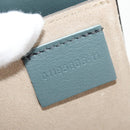 Chloe Chain Drew Shoulder Bag Leather Blue Gold Auth BA8436V-22