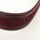 Chloe Chain Drew Shoulder Bag Leather Blue Gold Auth BA8436V-8