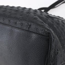 Jimmy Choo Studs Tote Bag Leather Black Gold Auth BA8437-9
