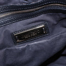 Jimmy Choo Studs Tote Bag Leather Black Gold Auth BA8437-10