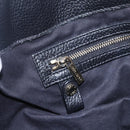 Jimmy Choo Studs Tote Bag Leather Black Gold Auth BA8437-17