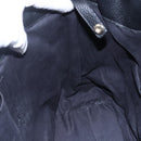 Jimmy Choo Studs Tote Bag Leather Black Gold Auth BA8437-19