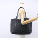 Jimmy Choo Studs Tote Bag Leather Black Gold Auth BA8437-20