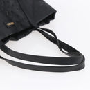 Jimmy Choo Studs Tote Bag Leather Black Gold Auth BA8437-7