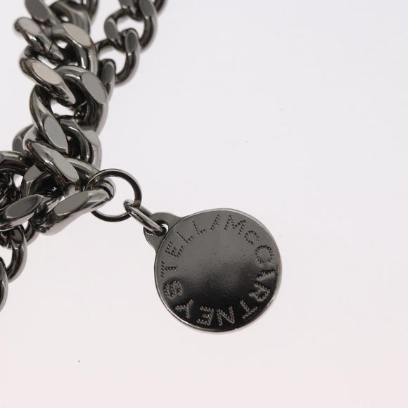 Stella MacCartney Chain Falabella Bag polyester Beige Silver 371223 Auth BA8438