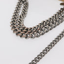 Stella MacCartney Chain Falabella Bag polyester Beige Silver 371223 Auth BA8438-7