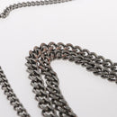 Stella MacCartney Chain Falabella Bag polyester Beige Silver 371223 Auth BA8438-14