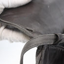 BALLY Shoulder Bag Leather Gray Gold Auth BA8439-15