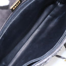 BALLY Shoulder Bag Leather Gray Gold Auth BA8439-18