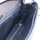 BALLY Shoulder Bag Leather Gray Gold Auth BA8439-19