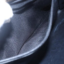 BALLY Shoulder Bag Leather Gray Gold Auth BA8439-21