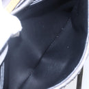 BALLY Shoulder Bag Leather Gray Gold Auth BA8439-22