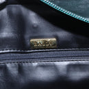 BALLY Hand Bag Leather Green Gold Auth BA8440-18