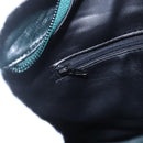 BALLY Hand Bag Leather Green Gold Auth BA8440-19