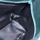 BALLY Hand Bag Leather Green Gold Auth BA8440-20