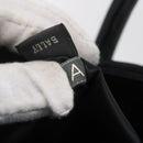 BALLY Hand Bag Leather Green Gold Auth BA8440-12