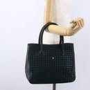 BALLY Hand Bag Leather Green Gold Auth BA8440-24
