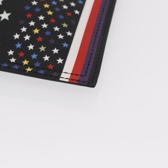 GIVENCHY Clutch Bag Leather Black Silver Auth BA8441