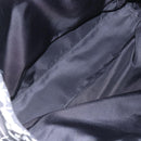 PRADA Tote Bag Nylon White Black Silver Auth BA8444-17