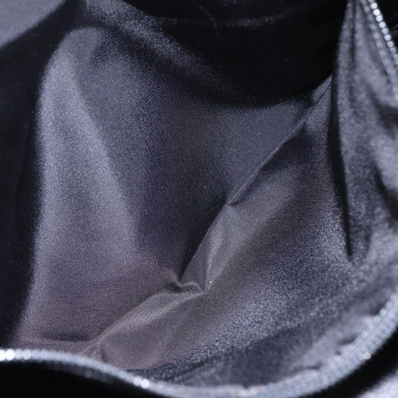 PRADA Tote Bag Nylon White Black Silver Auth BA8444