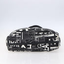 PRADA Tote Bag Nylon White Black Silver Auth BA8444-9