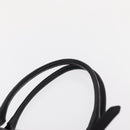 BURBERRY Tote Bag Leather Black Gold Auth BA8445-8