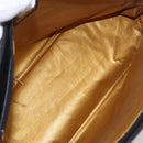 Gianni Versace Hand Bag Leather Yellow Black Auth BA8446-18