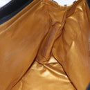 Gianni Versace Hand Bag Leather Yellow Black Auth BA8446-20