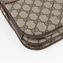 GUCCI GG Supreme Shoulder Bag PVC Beige Gold Auth BA8447-13