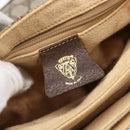 GUCCI GG Supreme Shoulder Bag PVC Beige Gold Auth BA8447-15