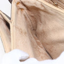 GUCCI GG Supreme Shoulder Bag PVC Beige Gold Auth BA8447-18