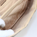 GUCCI GG Supreme Shoulder Bag PVC Beige Gold Auth BA8447-21