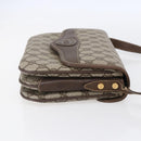 GUCCI GG Supreme Shoulder Bag PVC Beige Gold Auth BA8447-5