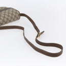 GUCCI GG Supreme Shoulder Bag PVC Beige Gold Auth BA8447-7