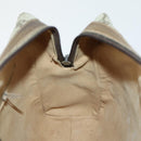 GUCCI GG Supreme Web Sherry Line Bag PVC 2way Beige Gold 67 02 3839 Auth BA8448-23