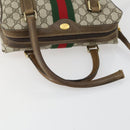 GUCCI GG Supreme Web Sherry Line Bag PVC 2way Beige Gold 67 02 3839 Auth BA8448-7