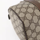 GUCCI GG Supreme Web Sherry Line Boston Bag PVC Beige Gold 39 02 006 Auth BA8449-11