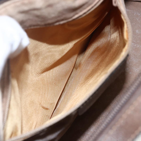 GUCCI GG Supreme Web Sherry Line Boston Bag PVC Beige Gold 39 02 006 Auth BA8449