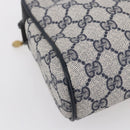 GUCCI GG Canvas Sherry Line Clutch Bag Red Navy 14.014.3553 Auth BA8450-14