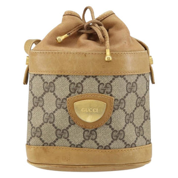 GUCCI GG Supreme Shoulder Bag PVC Beige Gold 001 261 0952 Auth BA8451 - 0