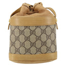 GUCCI GG Supreme Shoulder Bag PVC Beige Gold 001 261 0952 Auth BA8451-3