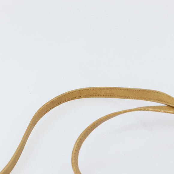 GUCCI GG Supreme Shoulder Bag PVC Beige Gold 001 261 0952 Auth BA8451