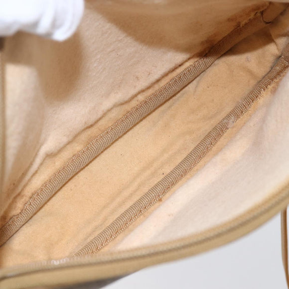 GUCCI Micro GG Supreme Shoulder Bag PVC Beige Gold 007 104 0013 Auth BA8452