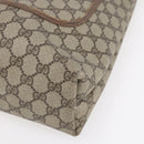 GUCCI GG Supreme Web Sherry Line Tote Bag PVC Beige Gold 39 02 003 Auth BA8453-10