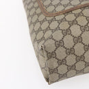 GUCCI GG Supreme Web Sherry Line Tote Bag PVC Beige Gold 39 02 003 Auth BA8453-11
